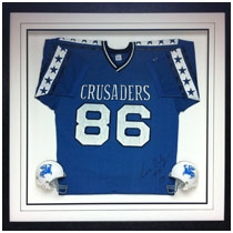 Sam Daly - Grand Island Central Catholic - Autographed Jersey & Mini Helmets