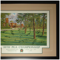 Family Signatures - Medinah Country Club - 88th PGA Championship - Commemorative Poster