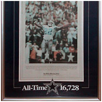 Emmitt Smith - Dallas Cowboys - NFL All-Time Leading Rusher - Dallas Morning News Front Page