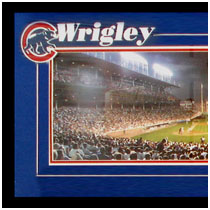 Chicago Cubs - Wrighley Field Commemorative Poster - Night