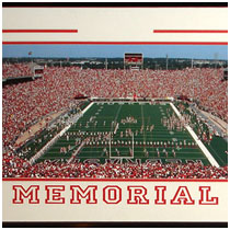 University of Nebraska - Memorial Stadium Print - Day