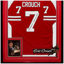 Eric Crouch - 2001 Heisman Trophy Winner - Nebraska Cornhuskers - Photo & Autographed Football Jersey