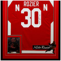 Mike Rozier - 1983 Heisman Trophy Winner - Nebraska Cornhuskers - Photo & Autographed Football Jersey