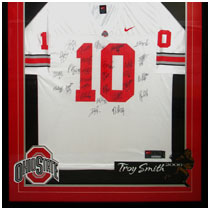 Troy Smith - 2006 Heisman Trophy Winner - Ohio State Buckeyes - Team Autographed Football Jersey